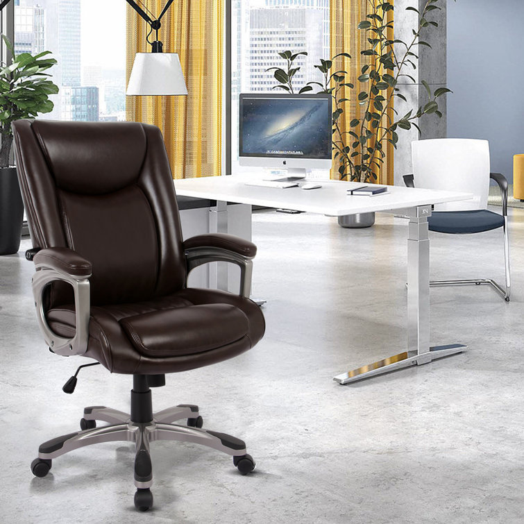 RIMIKING Office Ergonomic Faux Fur Executive Chair & Reviews Wayfair